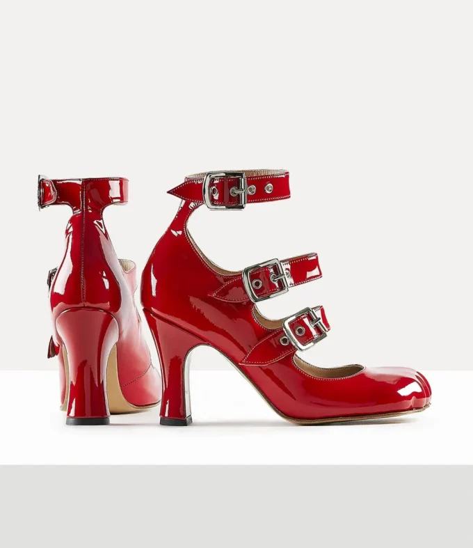 Animal Toe Three-Strap Shoe Animal Toe Three-Strap Shoe