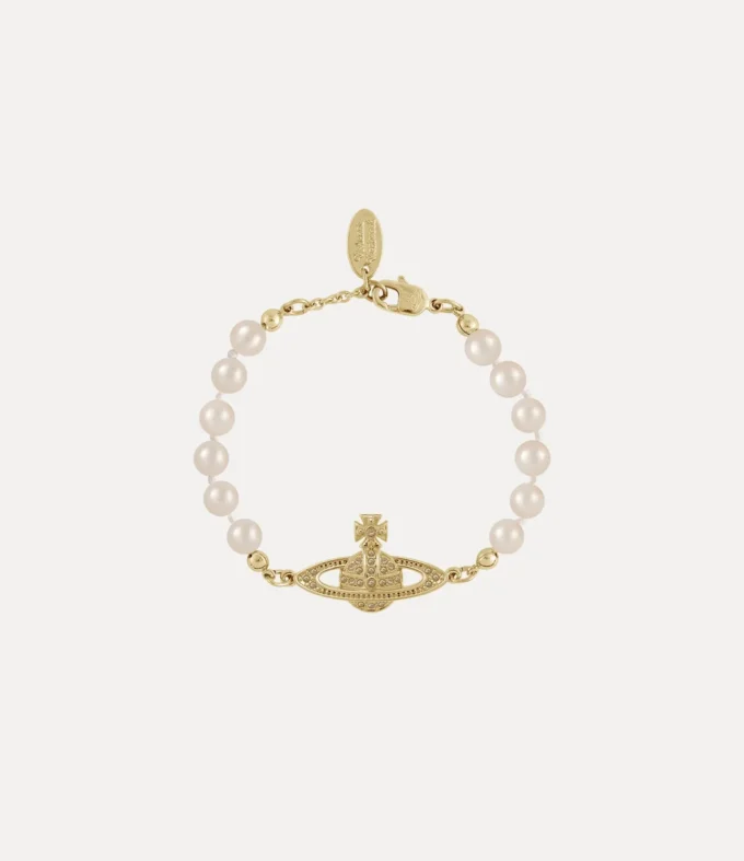 Mini Bas Relief Pearl Bracelet