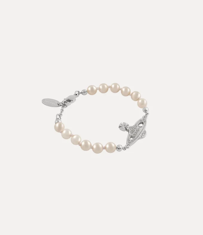 Mini Bas Relief Pearl Bracelet