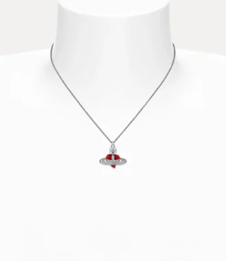 New Diamante Heart Pendant Necklace