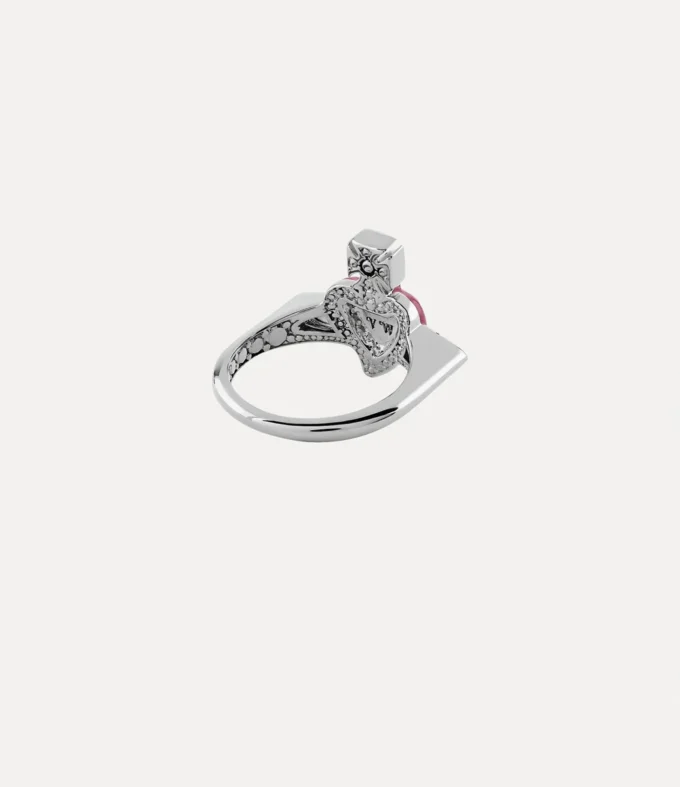 New Diamante Heart Ring