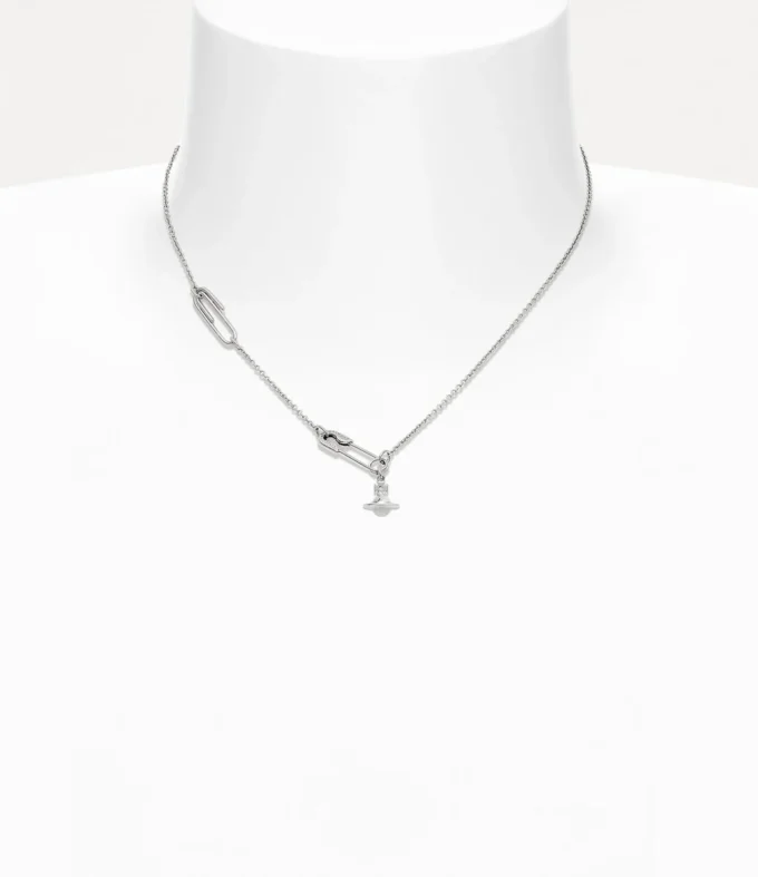Safety Pin Pendant Necklace