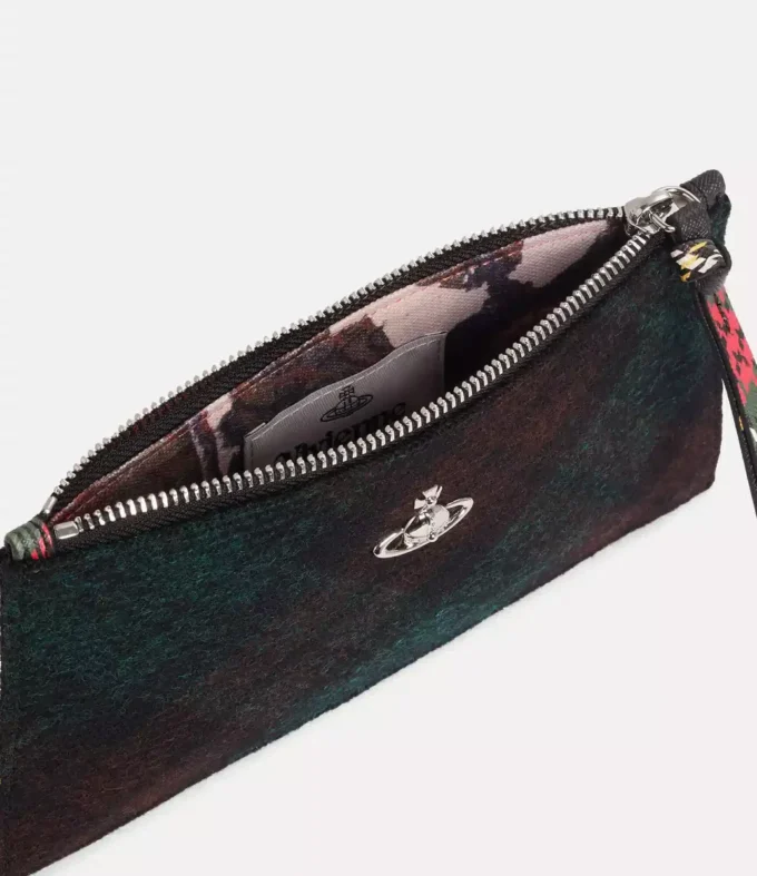 Small Flat Zip Clutch